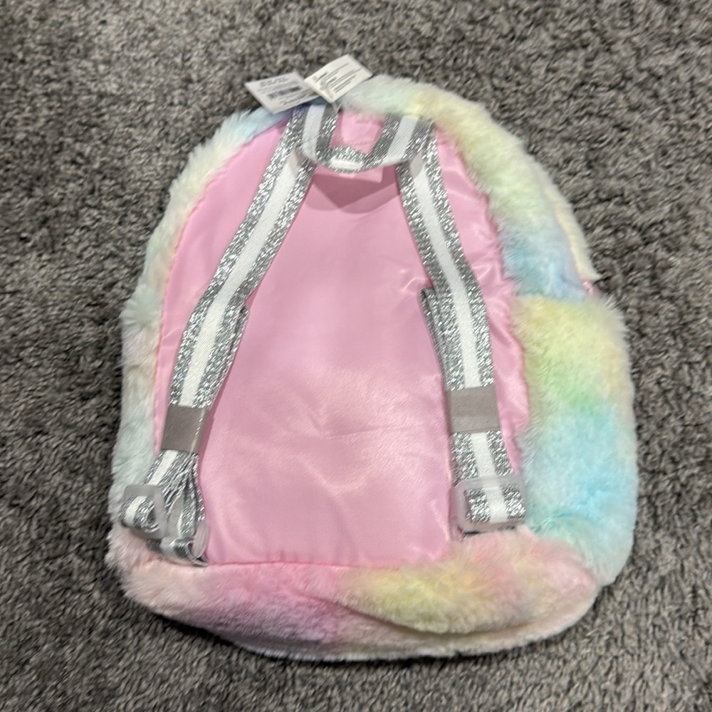 Claire's Pastel Unicorn Backpack - Picture 4 of 7